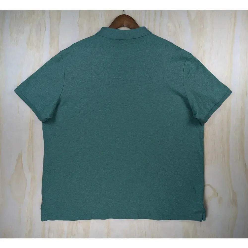 Polo Ralph Lauren Men's XXL Green Short Sleeve Polo Cotton Classic Fit